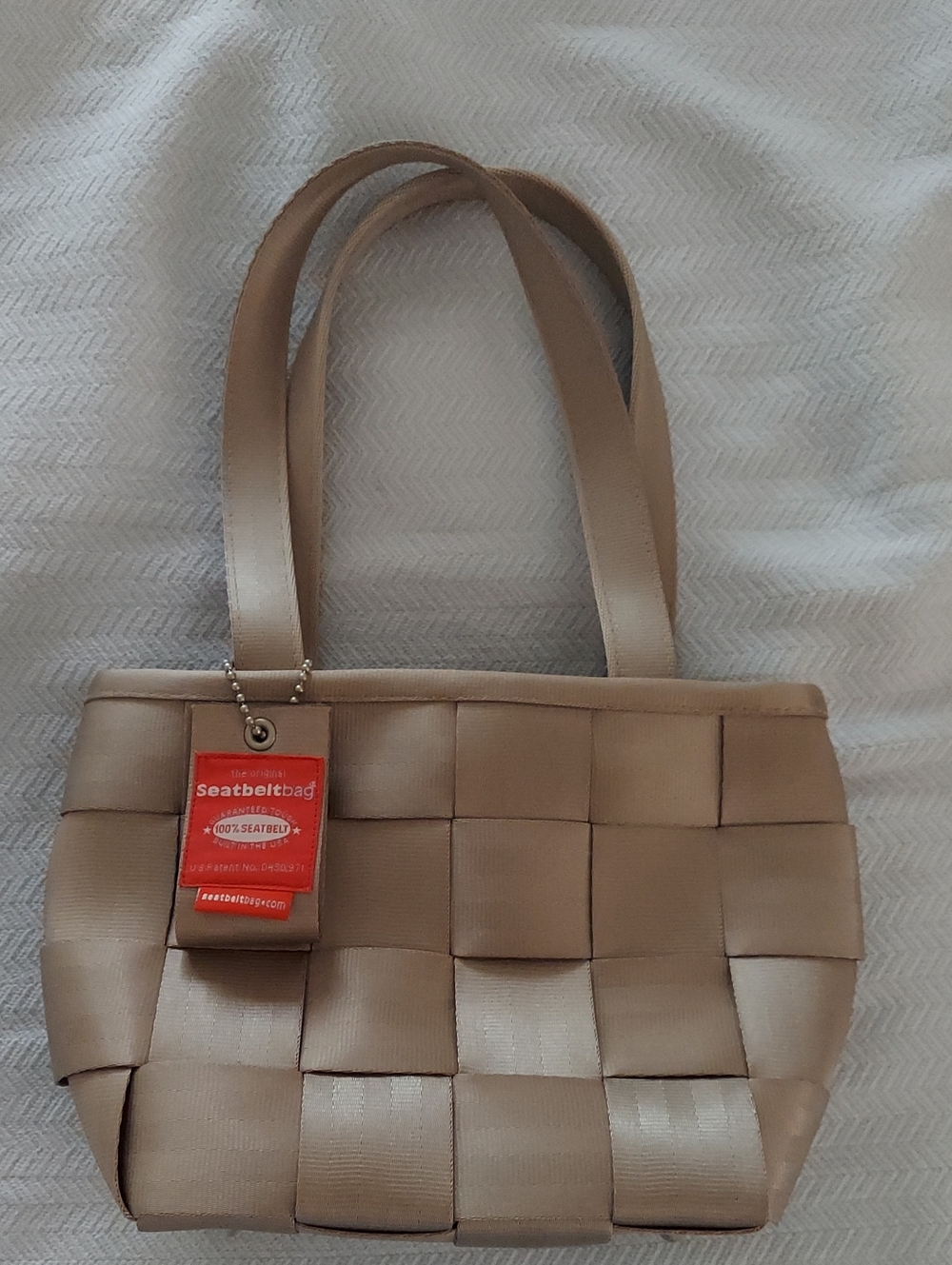 Harveys Seatbelt Woven Tote in Taupe